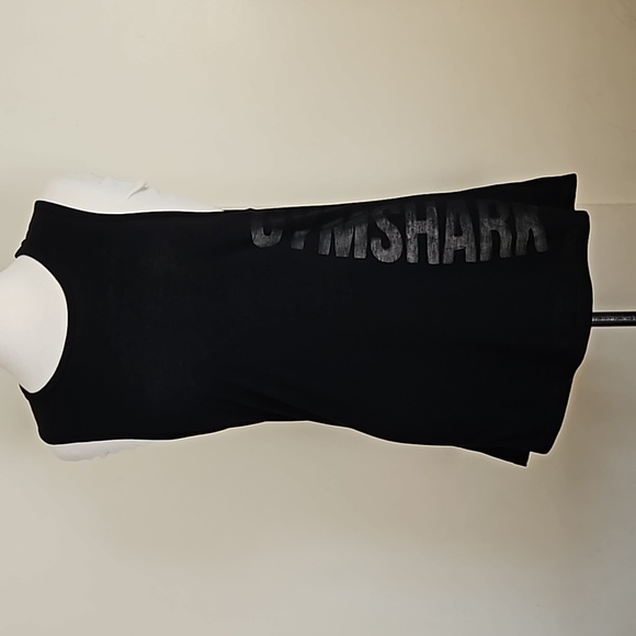 Gymshark black workout tank top tee size medium - Picture 1 of 13